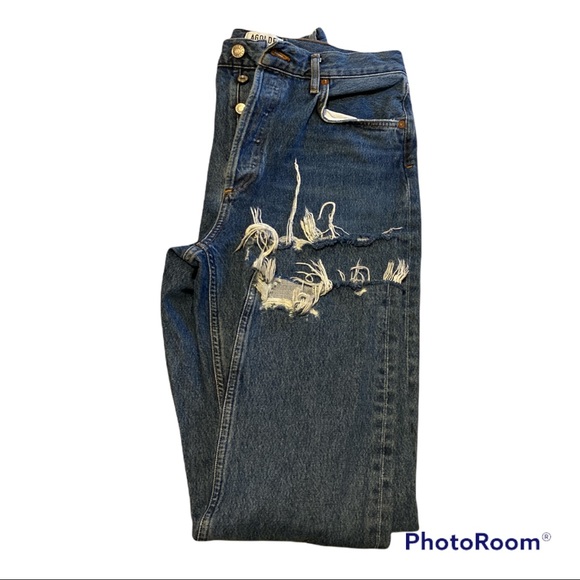 Agolde Riley High Rise Crop Jeans - Picture 5 of 7